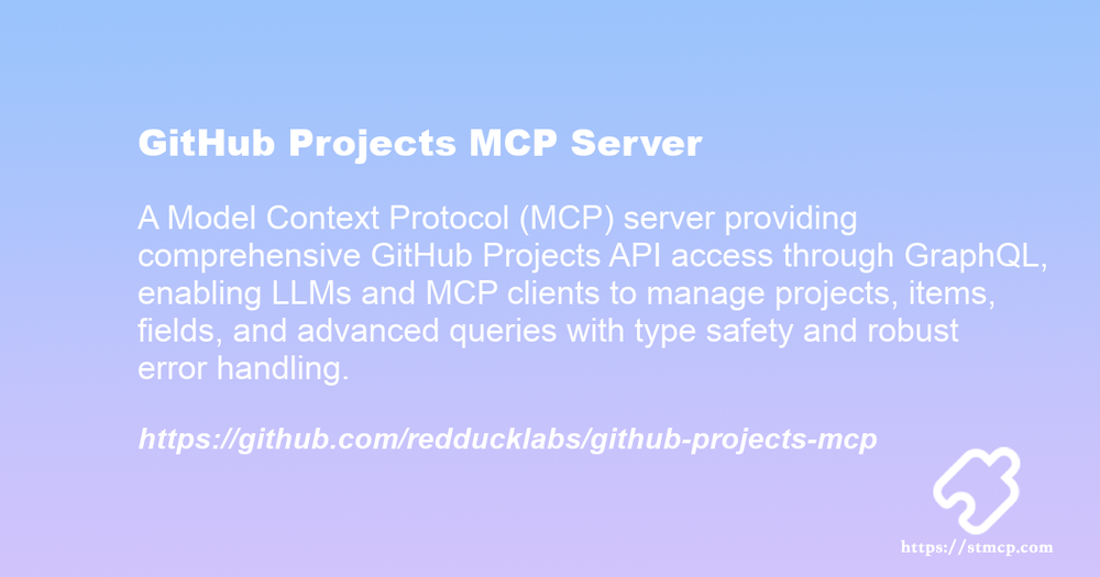 Open Graph image for GitHub Projects MCP Server