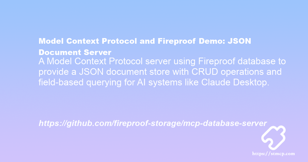 Open Graph image for Model Context Protocol and Fireproof Demo: JSON Document Server