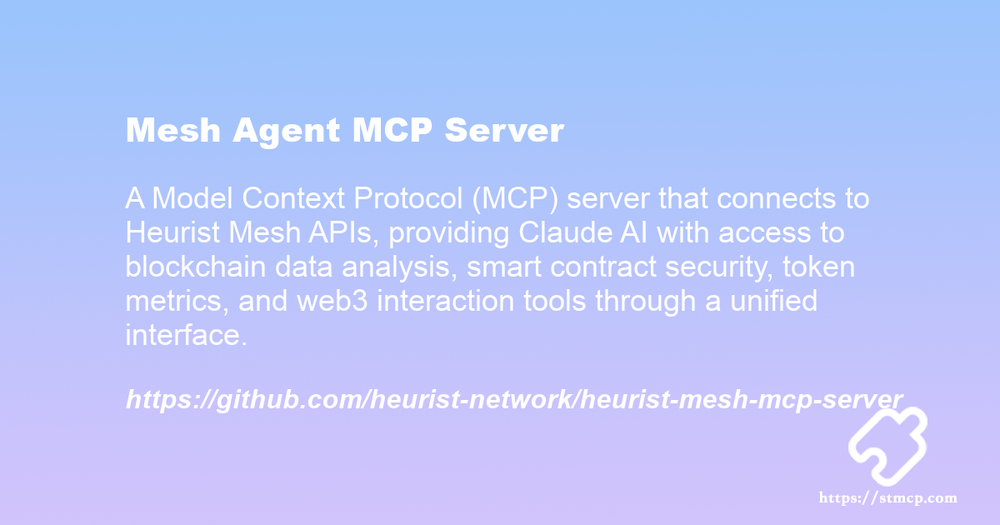 Open Graph image for Mesh Agent MCP Server