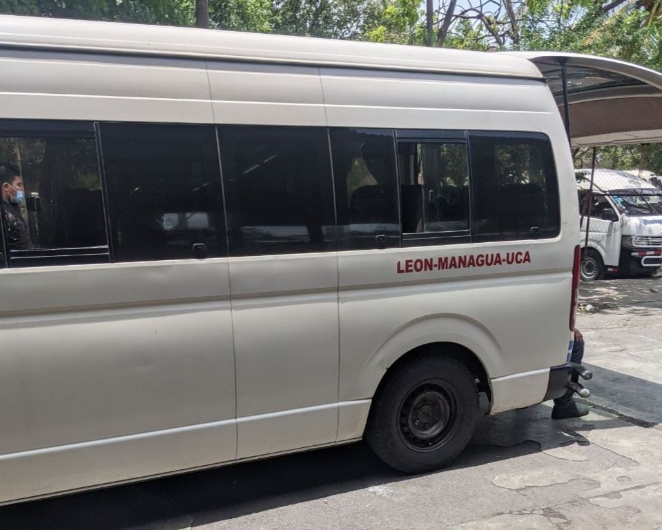 Shuttle bus from Leon to Managua, UCA