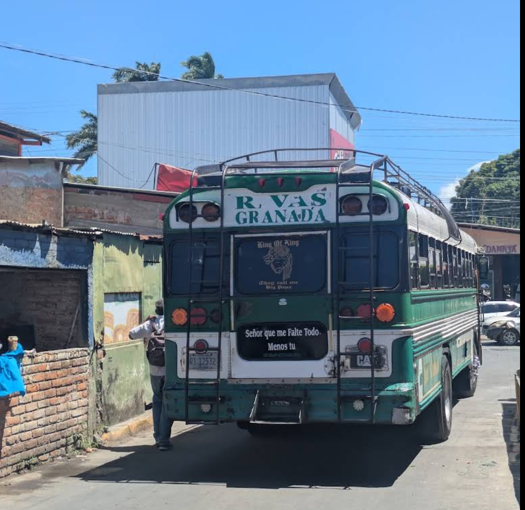 Granada to Rivas chicken bus in Nicaragua