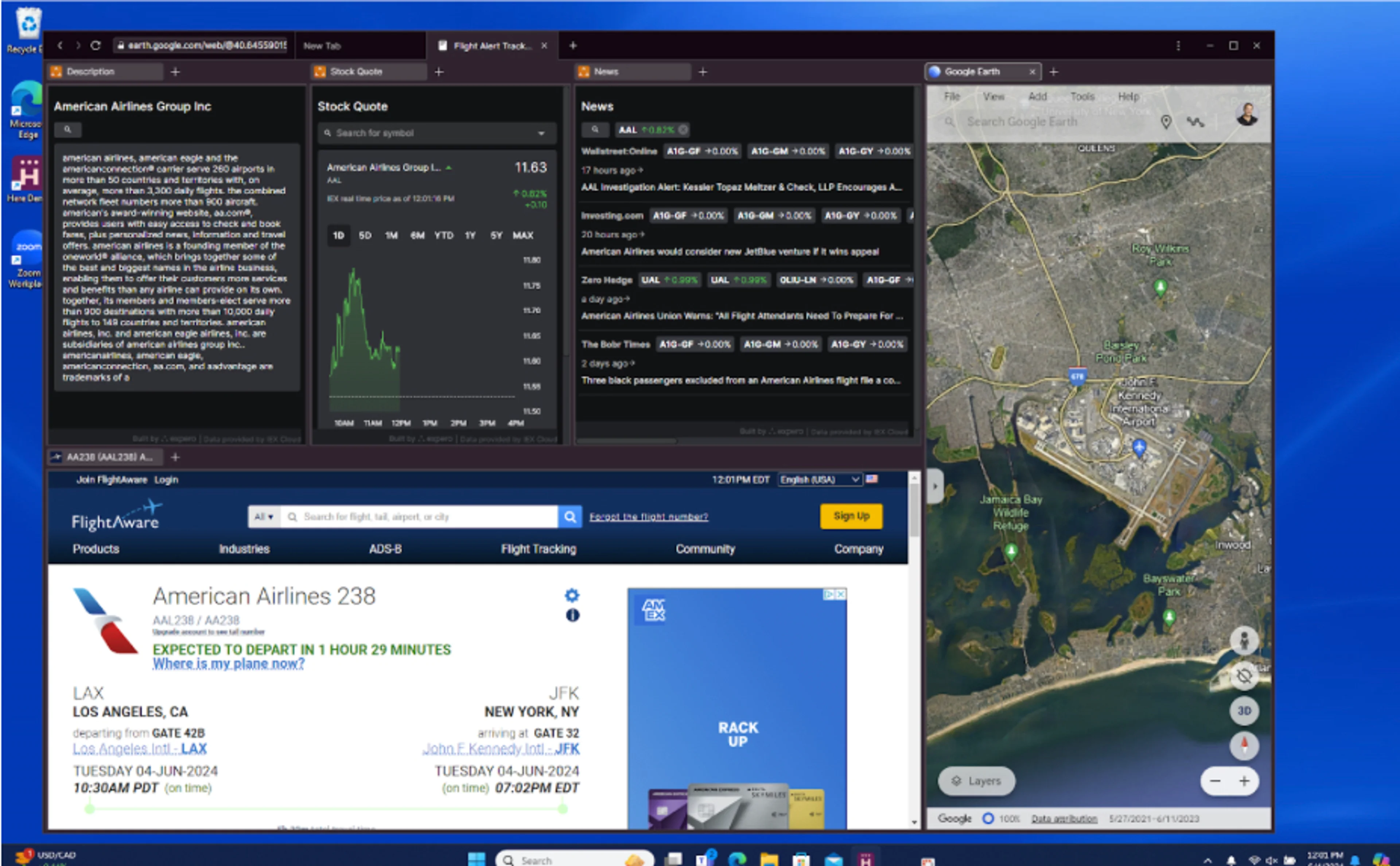 Here™ enterprise browser OpenFin screen shot