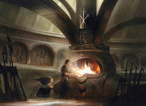 Mystic Forge Art Illustration