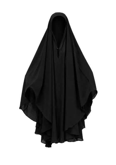 Chiffon Single-button Cape