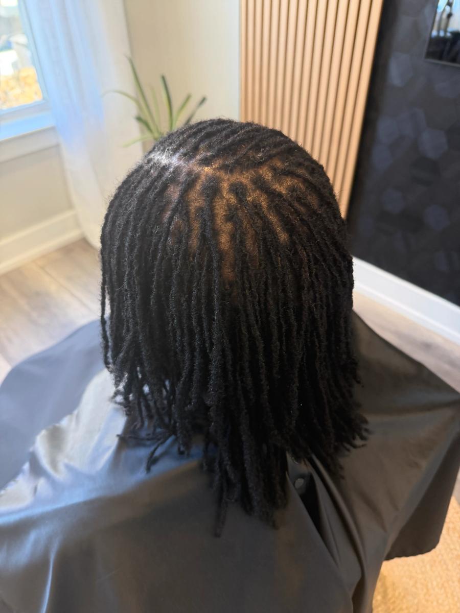 Micro locs retie client - after