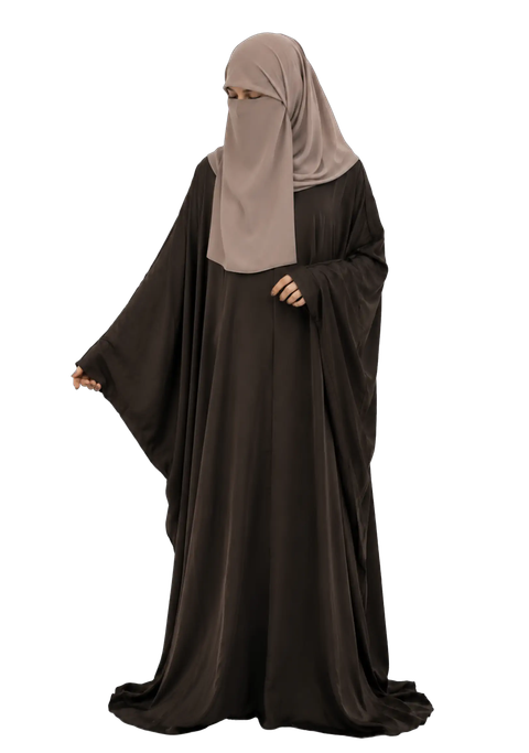 Anīsa Satin Kaftan - Espresso