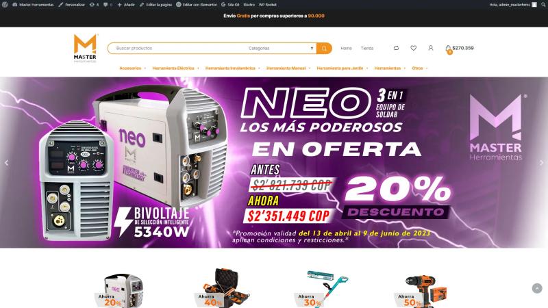 Tienda en Linea | Master Herramientas