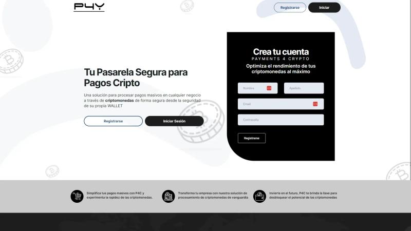 Landing Page | Paymentos 4 Crypto