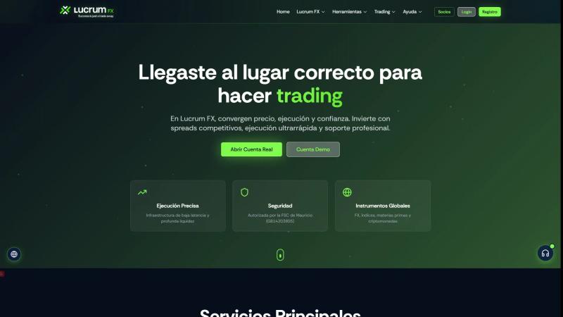 Sitio Web | Lucrum FX