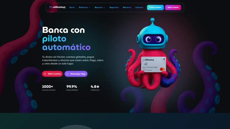 Sitio Web | Millenium Neobank