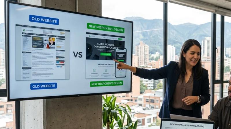 Diseño web para constructoras, arquitectura y proyectos inmobiliarios en Colombia: Cómo vender sobre planos