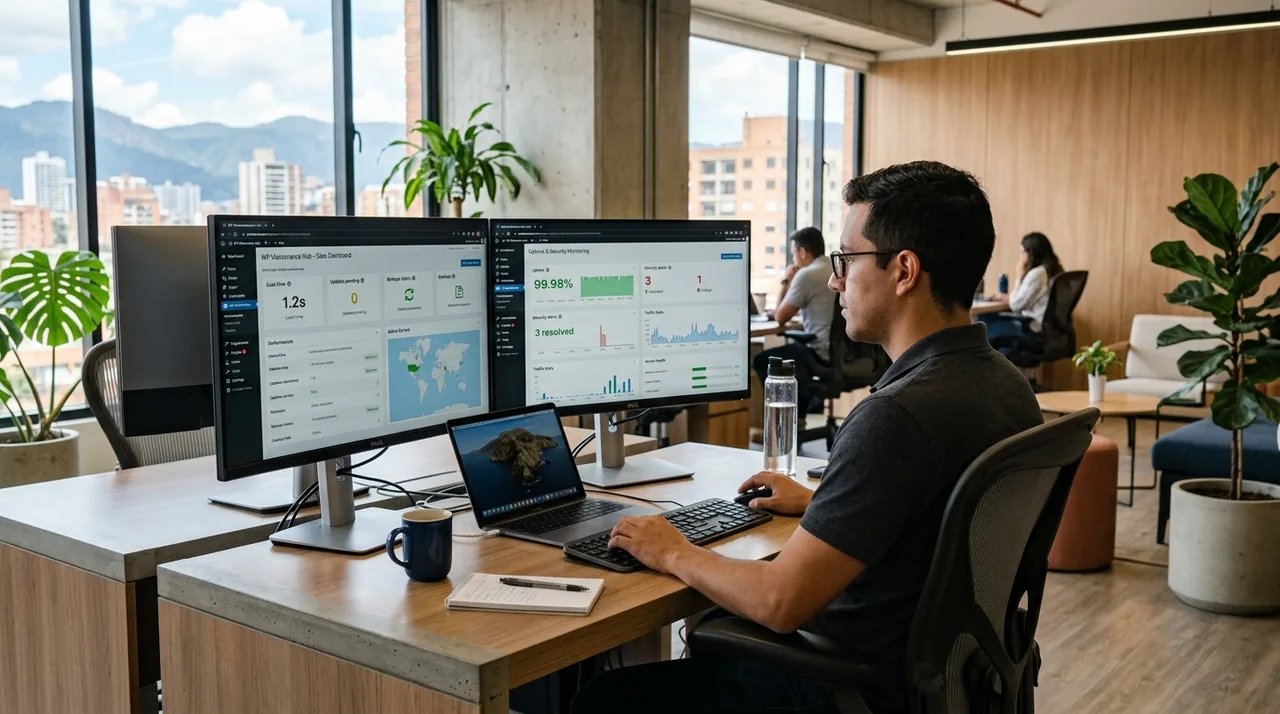 ¿Cuánto cuesta el mantenimiento web de WordPress en Colombia? Tarifas por horas vs. planes mensuales