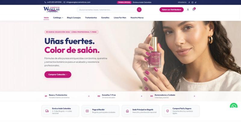 Tienda Virtual - Wanglas Cosmeticos