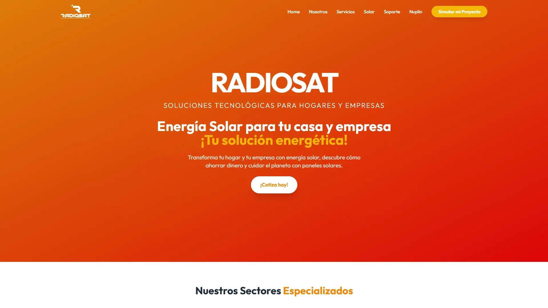 Landing Page | Energia solar
