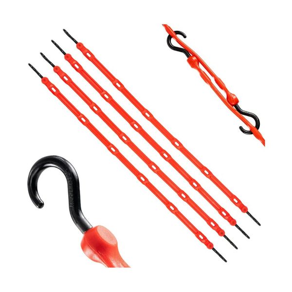 Adjustable Bungee Straps (4-Pack)