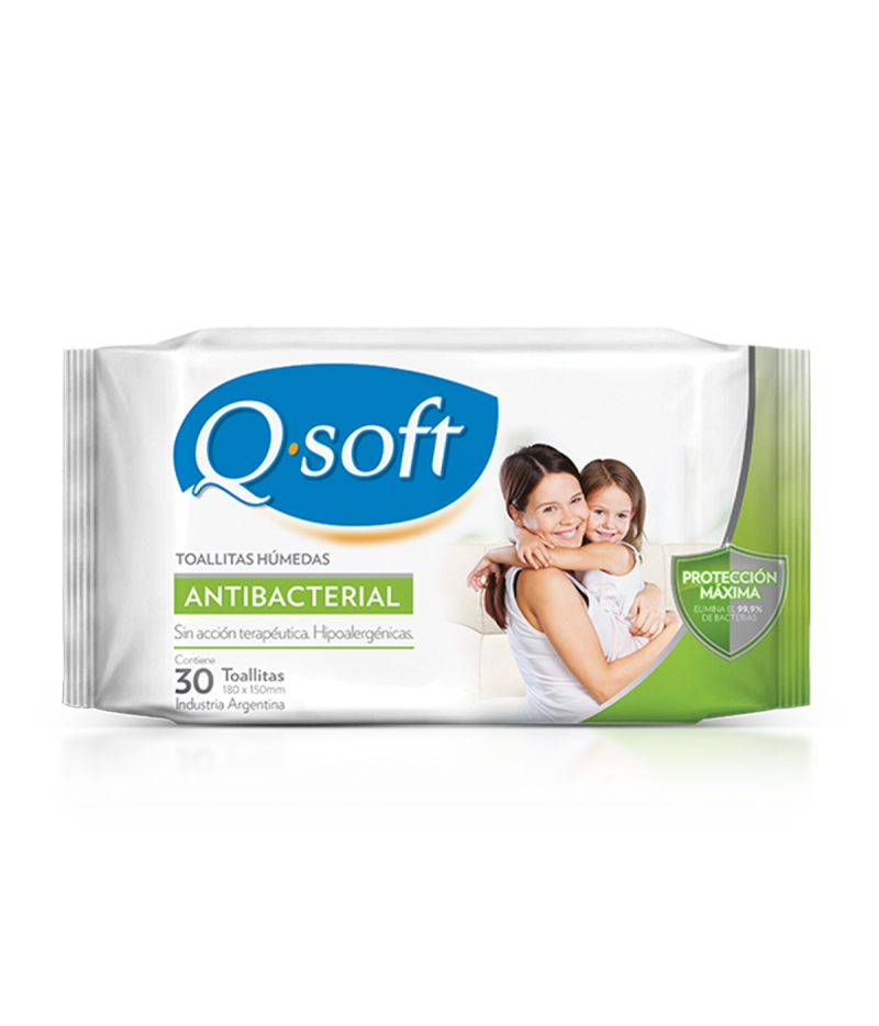Q-Soft Toallas Antibacteriales x30u de Q-SOFT