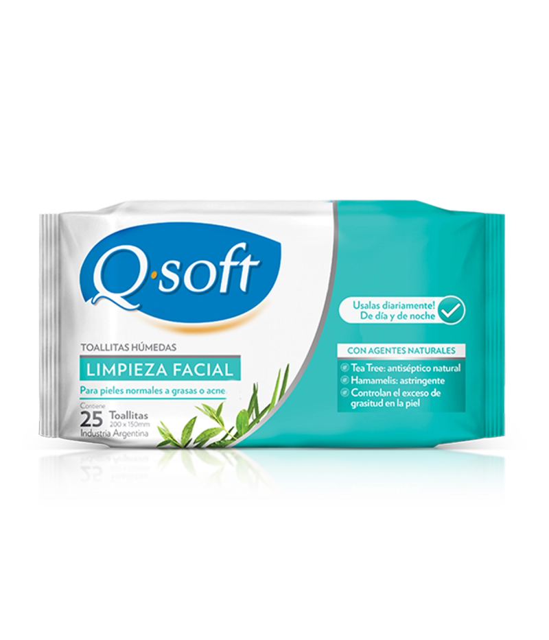 Q-Soft desmaquillante Limpieza Facial (Tea Tree) x25u de Q-SOFT