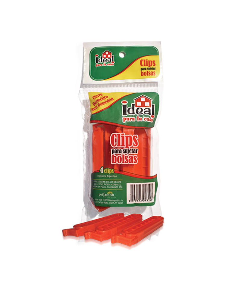 Clips p/sujetar bolsas gdes 48x4 de 