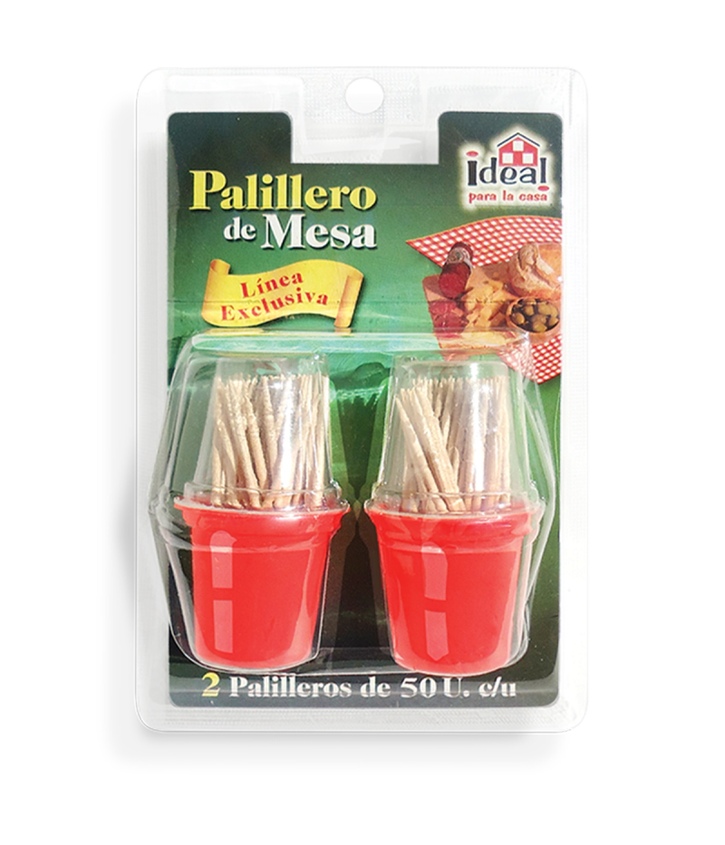 Palillero Blister IDEAL 40x2x50u de IDEAL