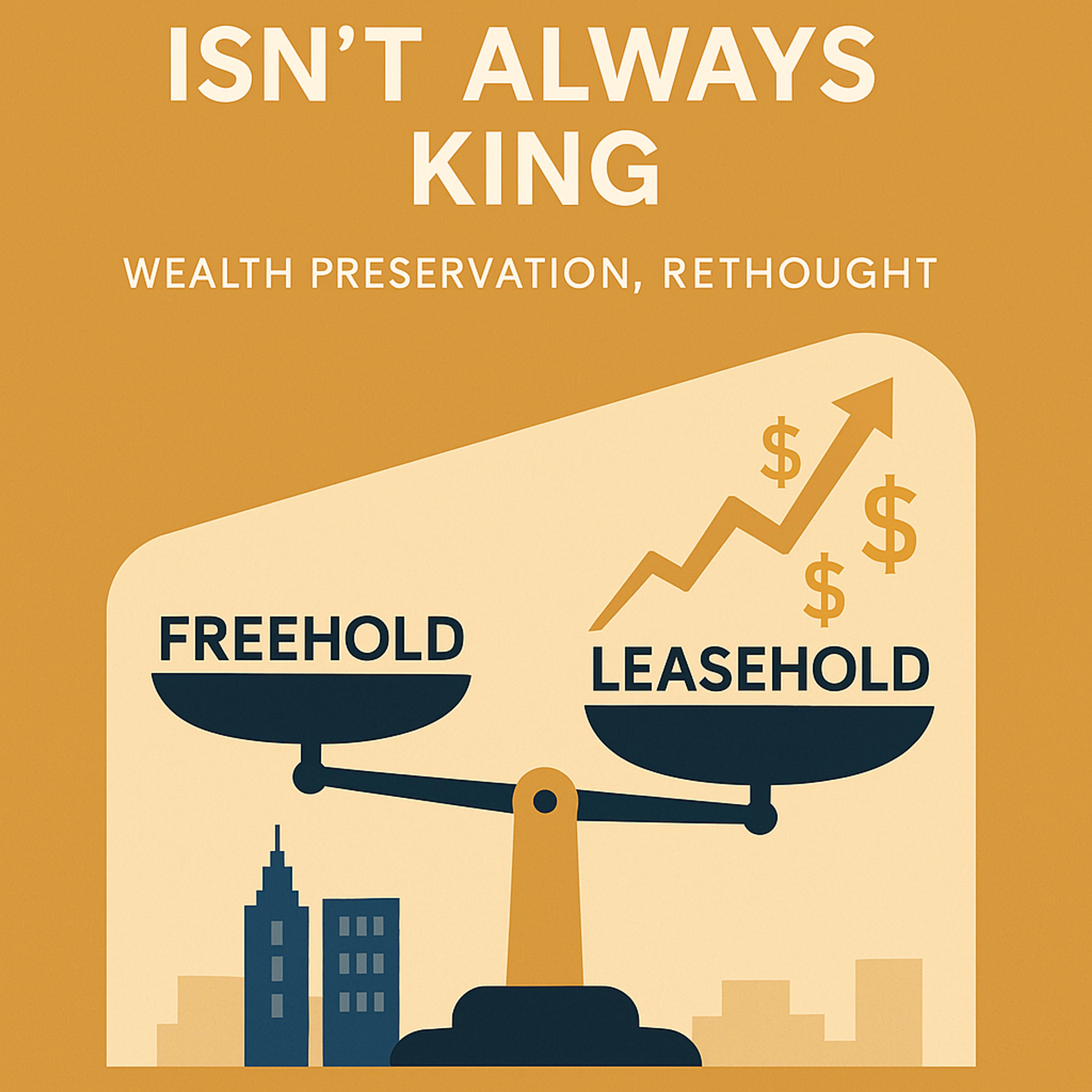 Freehold vs leasehold on a balance scale: why freehold isn't always king