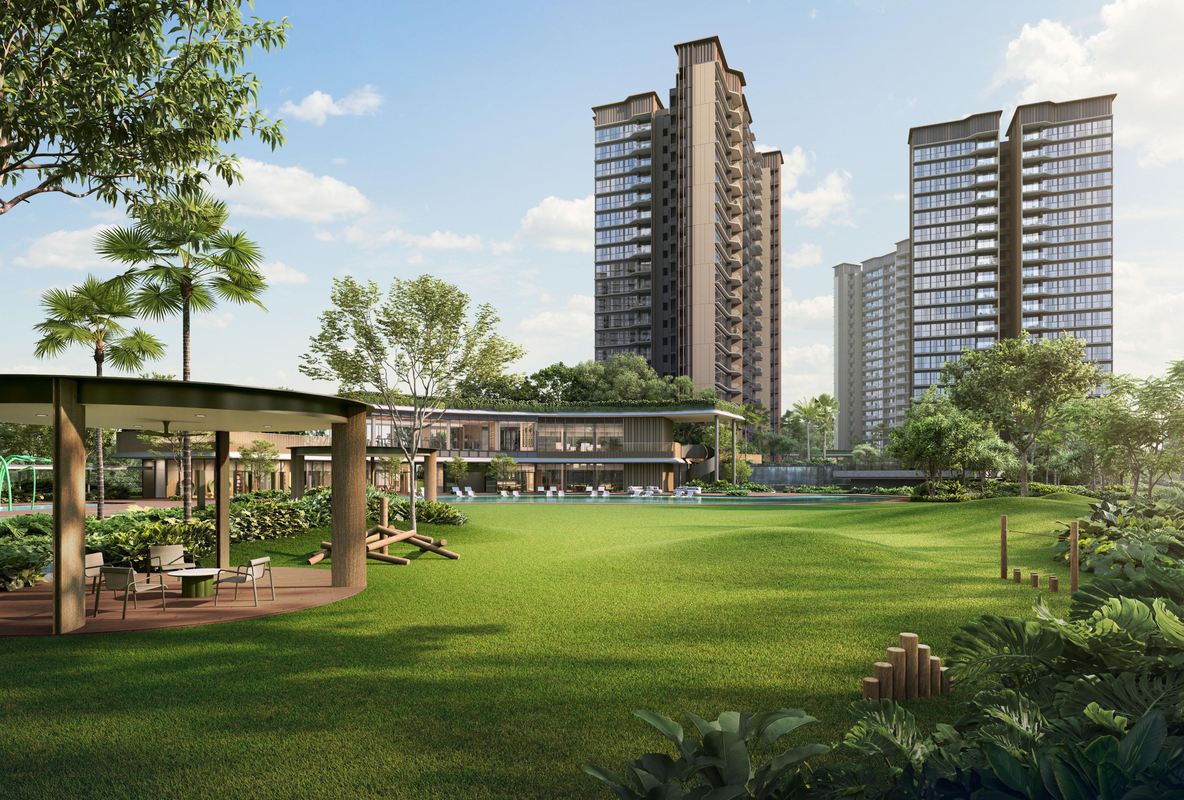 Thomson Reserve Grand Clubhouse 大草坪，艺术效果图