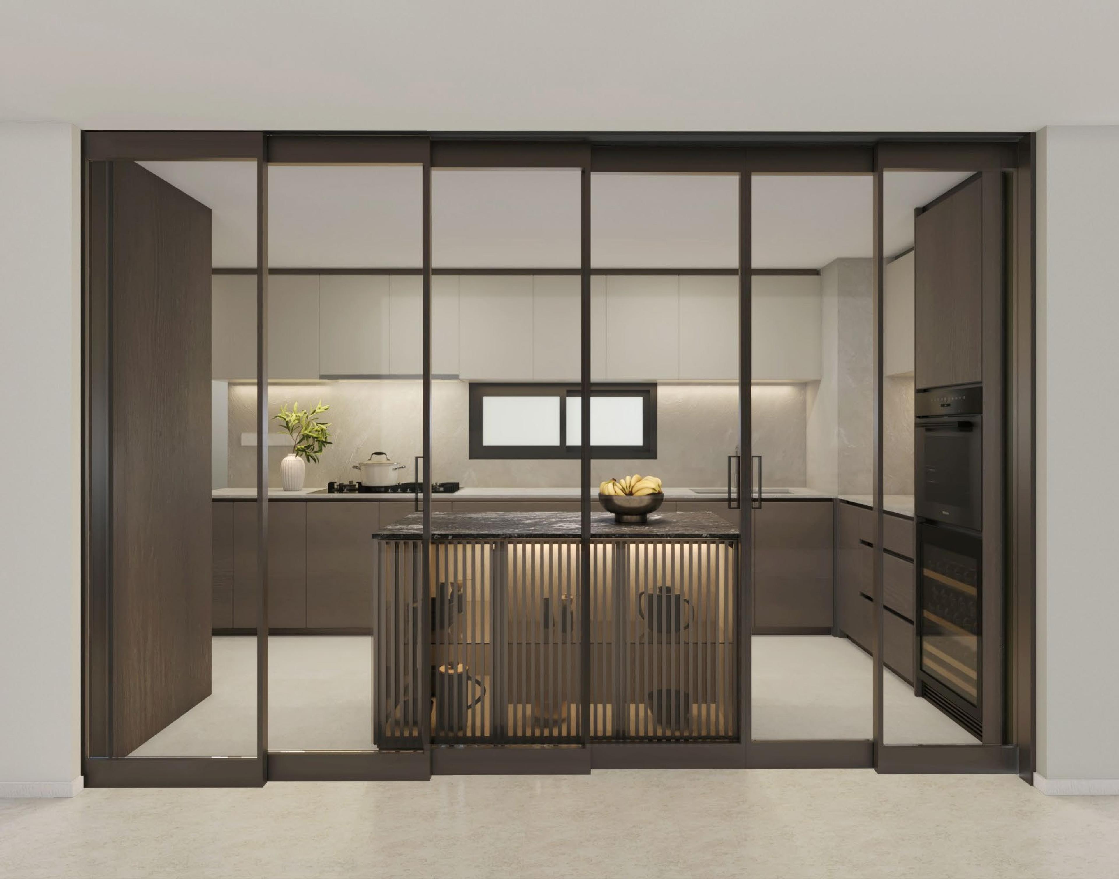 Thomson Reserve Luxury 系列 Tier 2 E1 (L) 型厨房 LED 灯带，艺术效果图