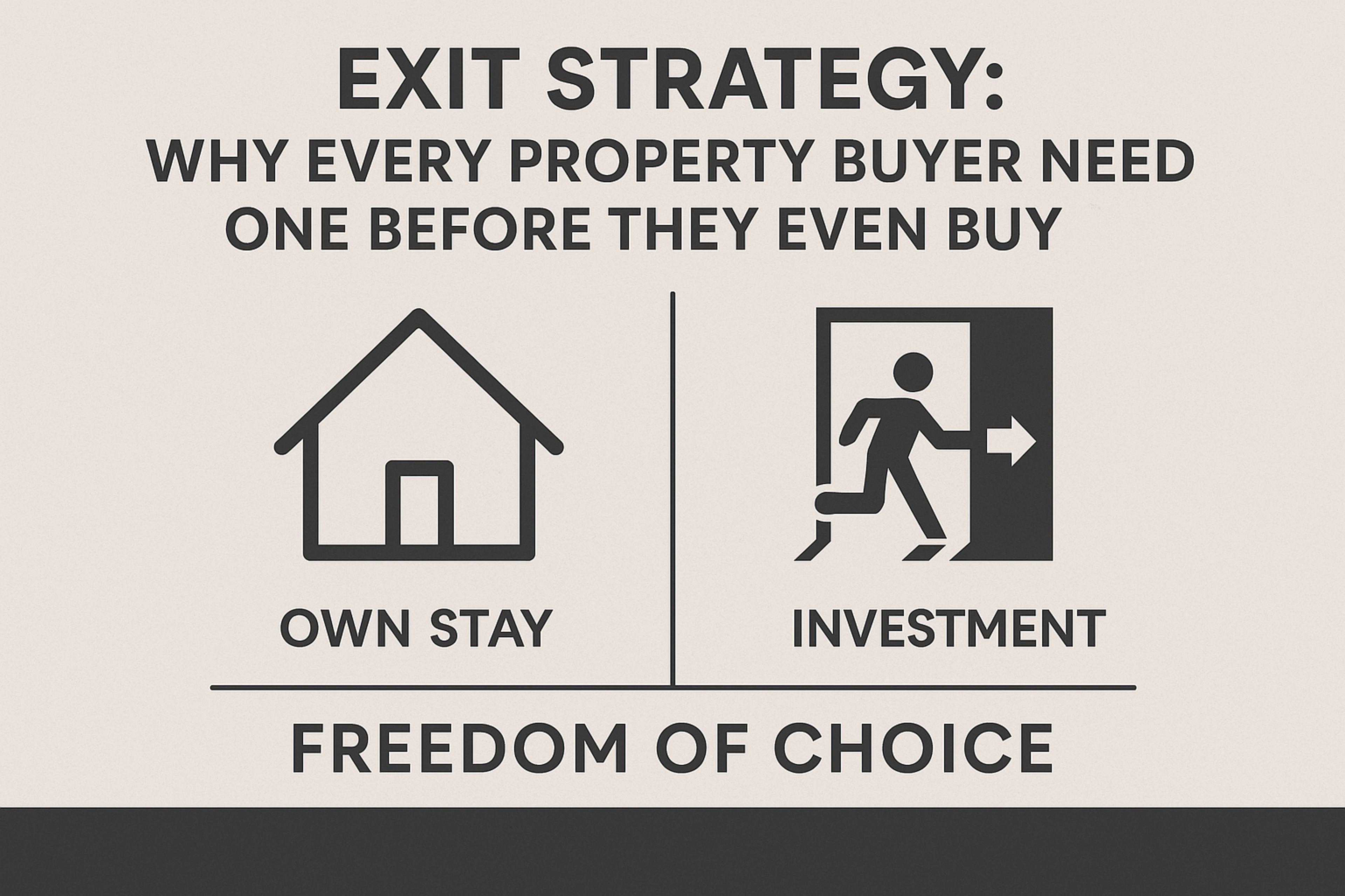 Exit strategy: own stay vs investment, and why to plan your exit before you buy