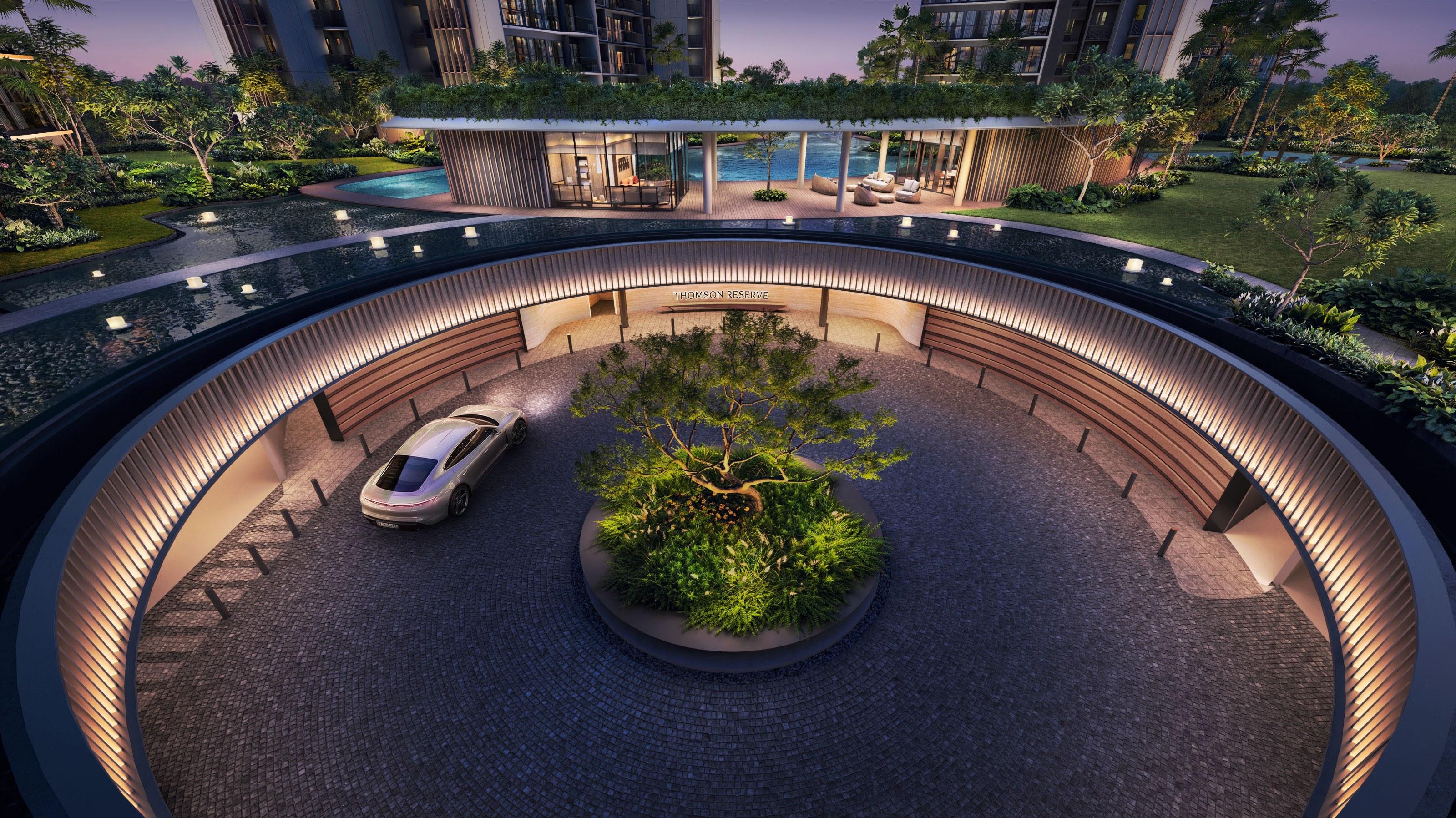 Thomson Reserve 落客处,艺术效果图