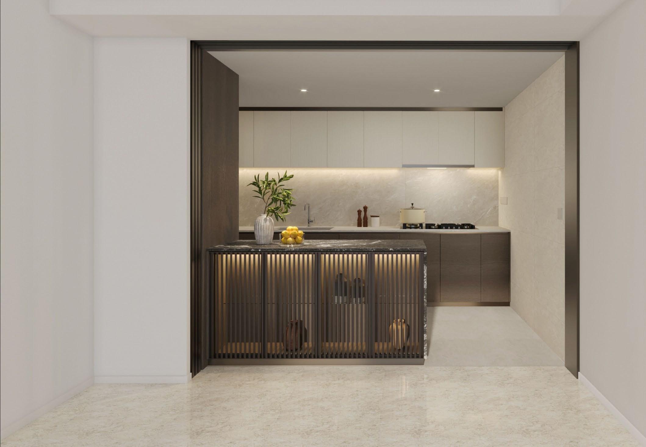 Thomson Reserve Luxury 系列 Tier 2 DP1 (L) 型厨房 LED 灯带,艺术效果图