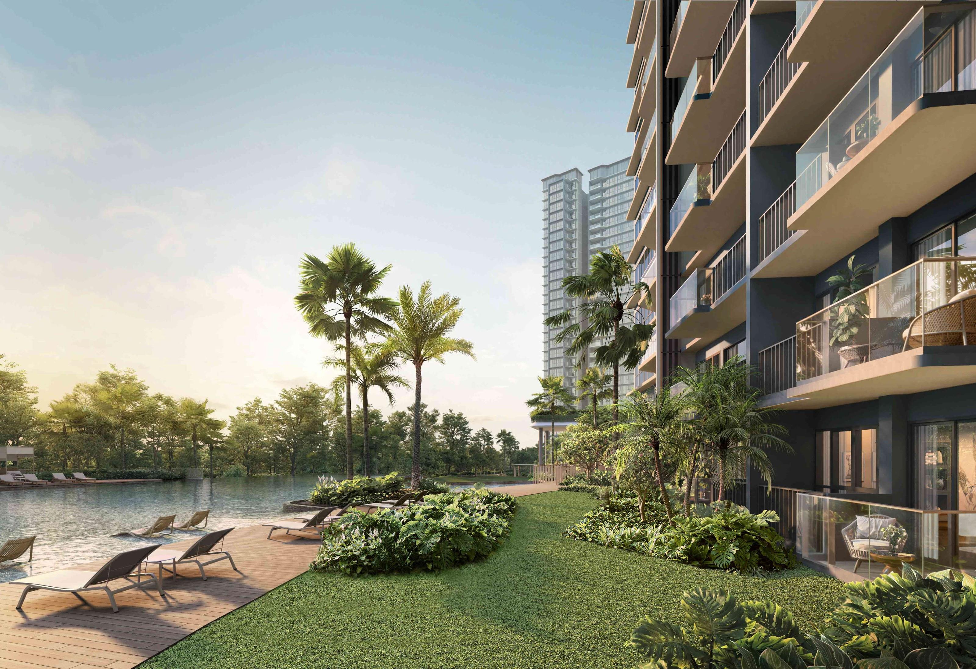 Thomson Reserve Island Club 岛屿泳池,艺术效果图