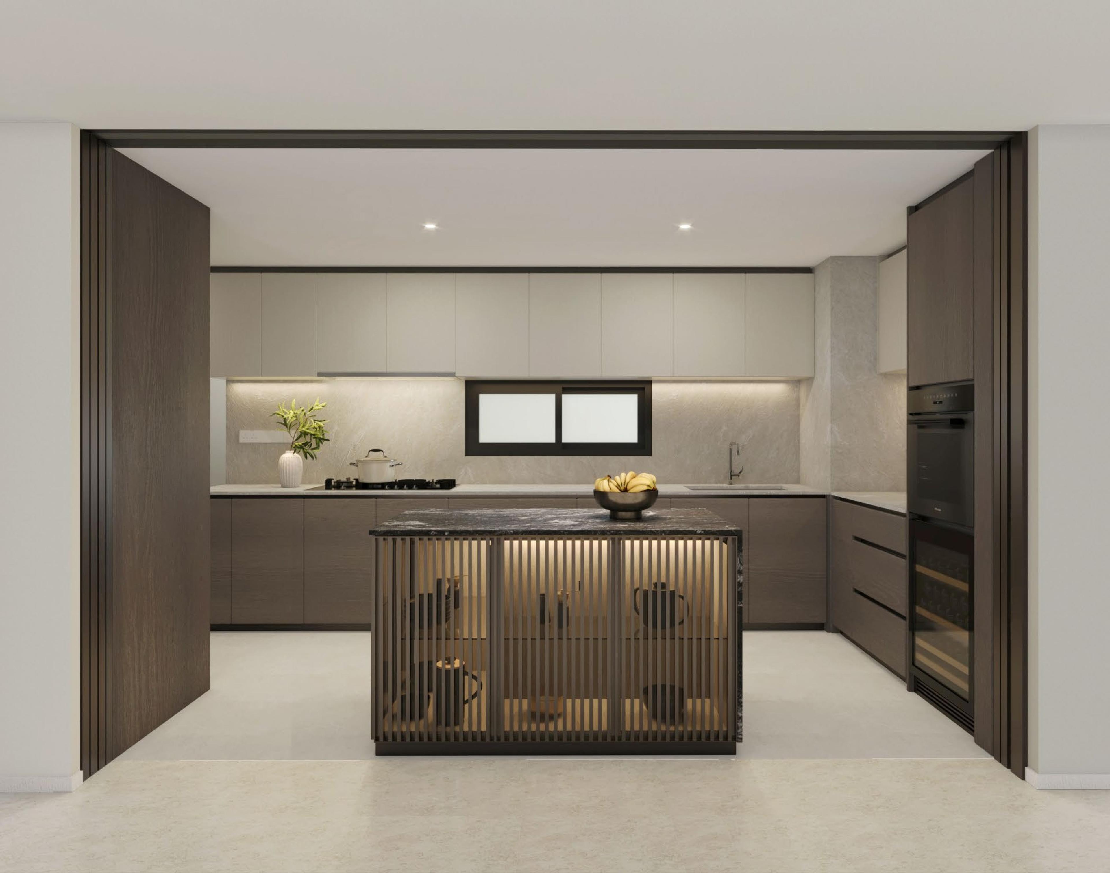 Thomson Reserve Luxury 系列 Tier 2 E1 (L) 型厨房 LED 灯带，艺术效果图