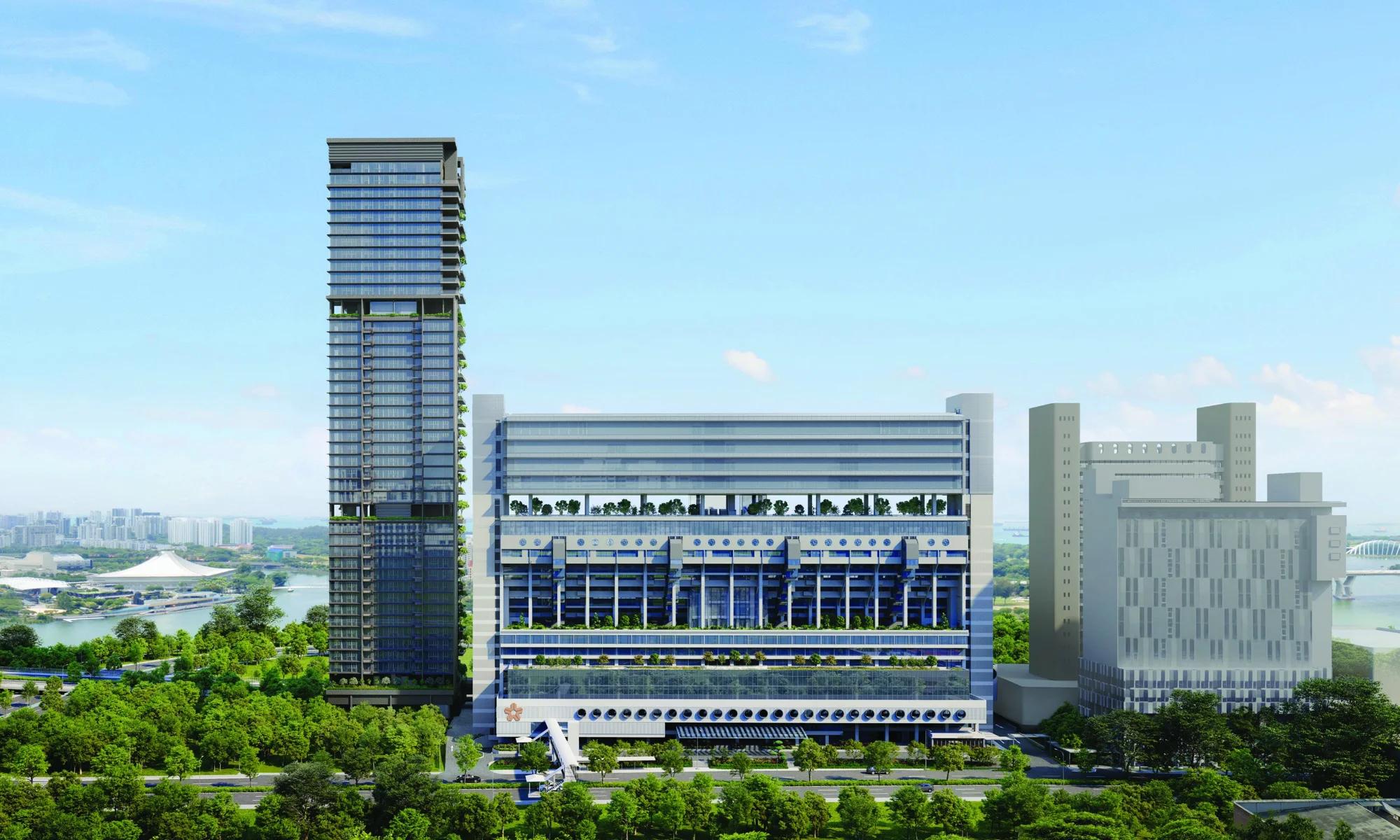 The Golden Mile, the conserved former Golden Mile Complex beside Aurea on Beach Road