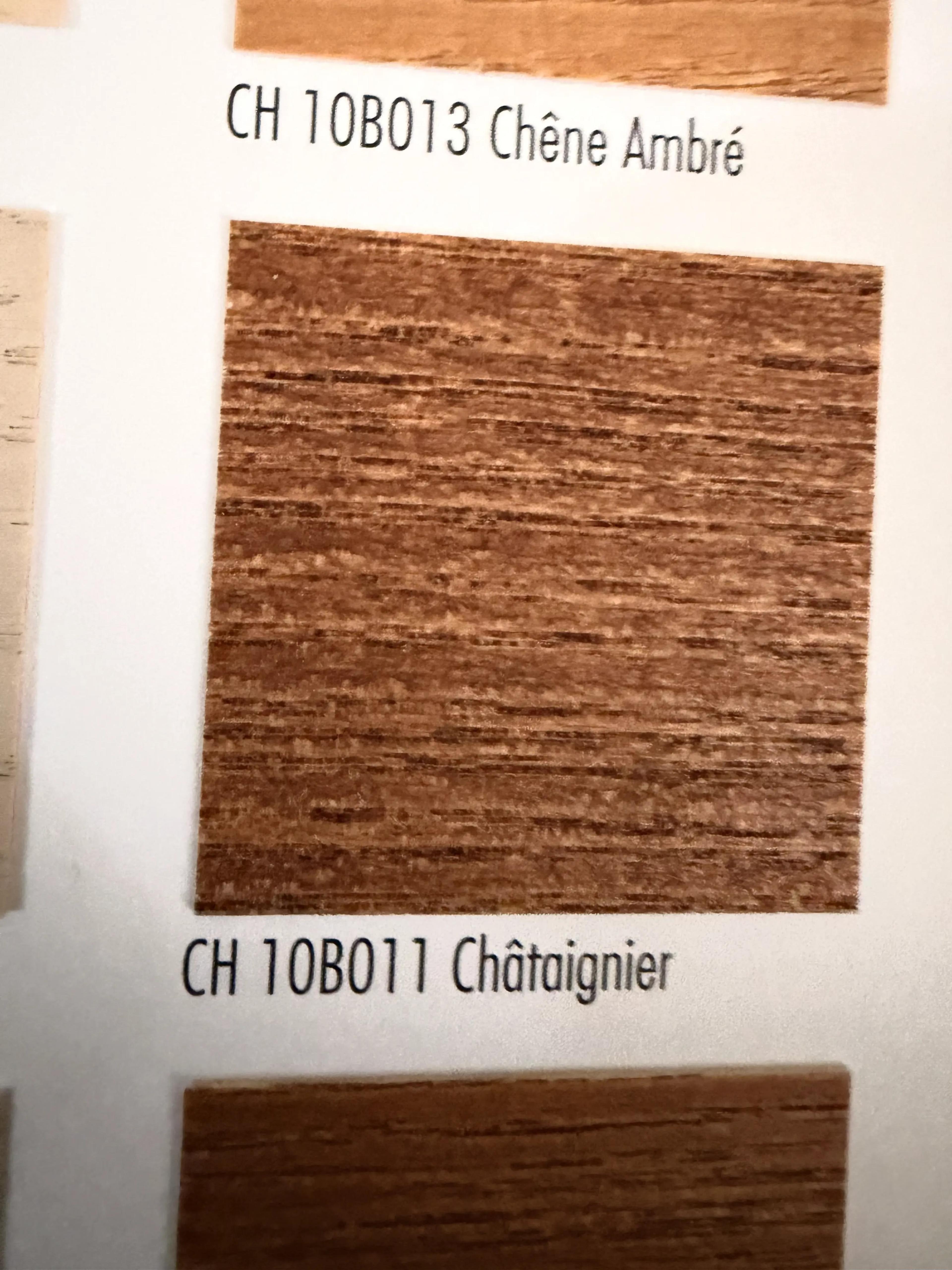 Nuancier de teintes pour le bois
