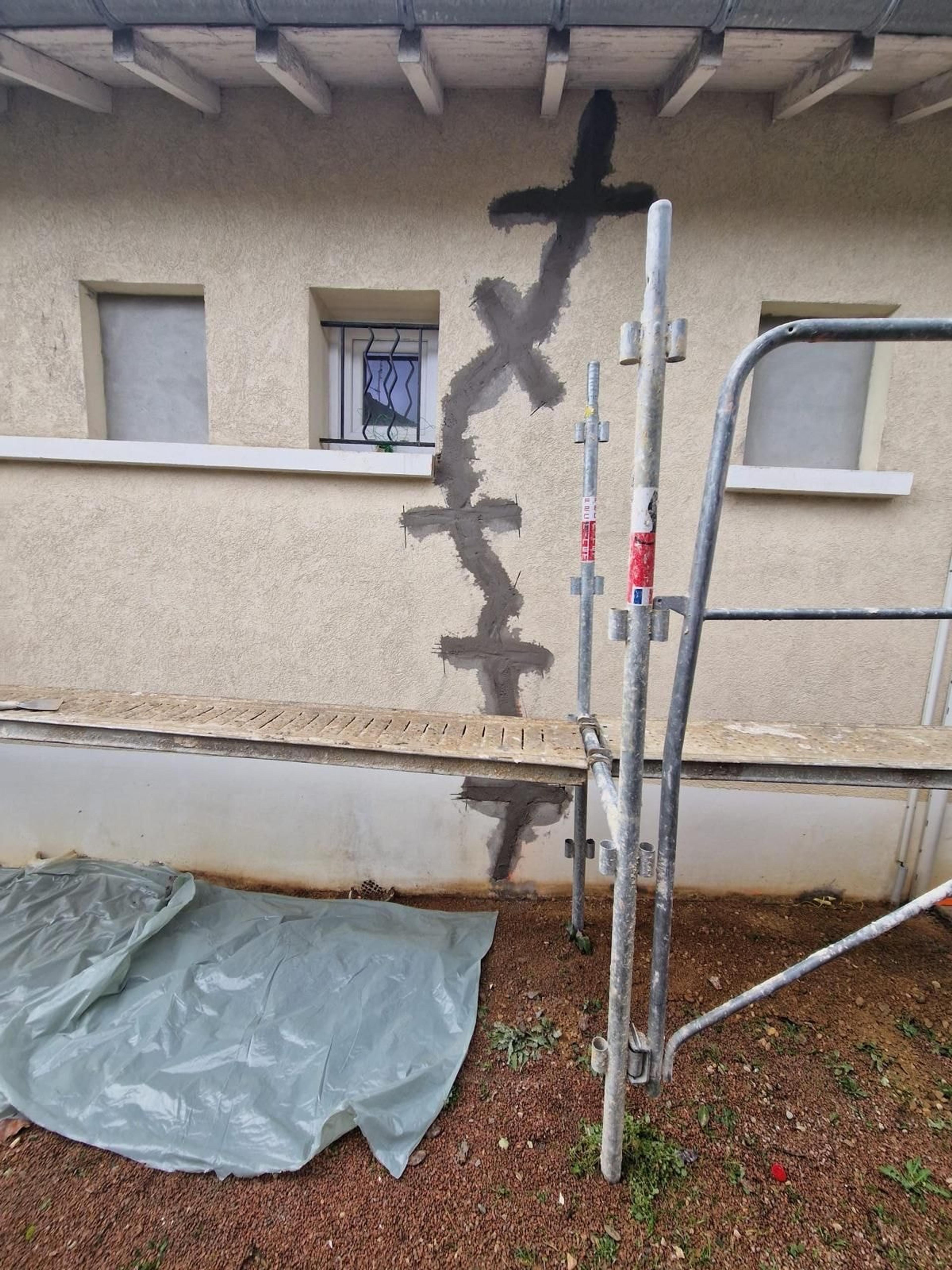 Après les travaux : agrafage et reprise de façade à Mâcon (71)