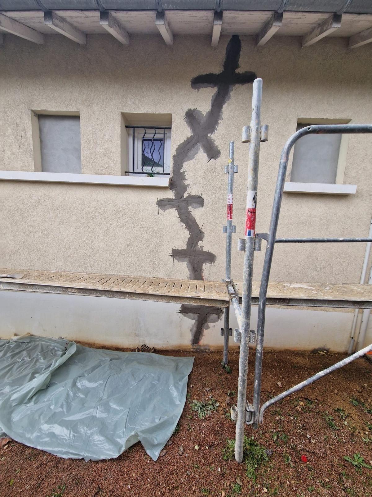 Après les travaux : agrafage et reprise de façade à Mâcon (71)