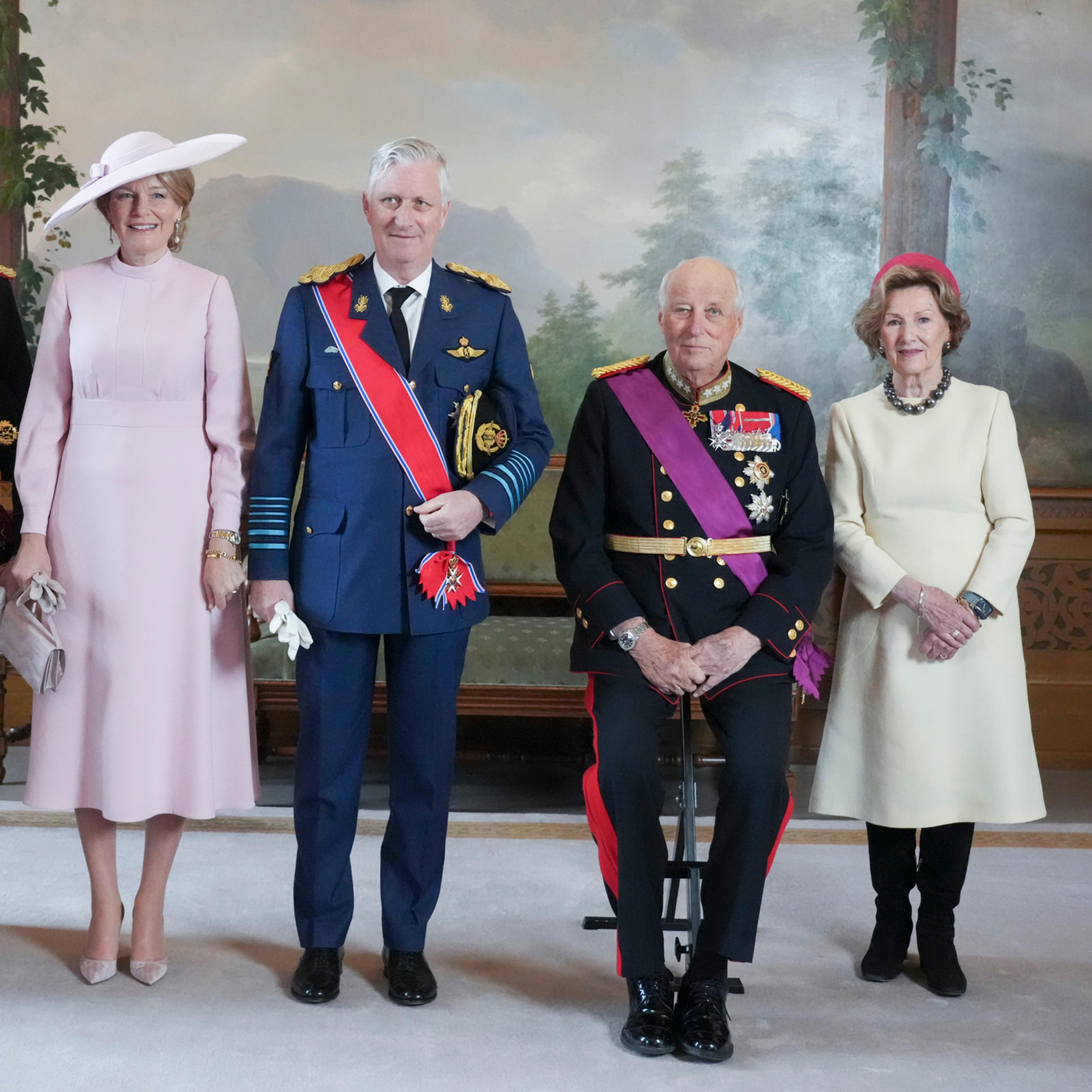 Offisielt oppstilt foto i Fugleværelset på Slottet.