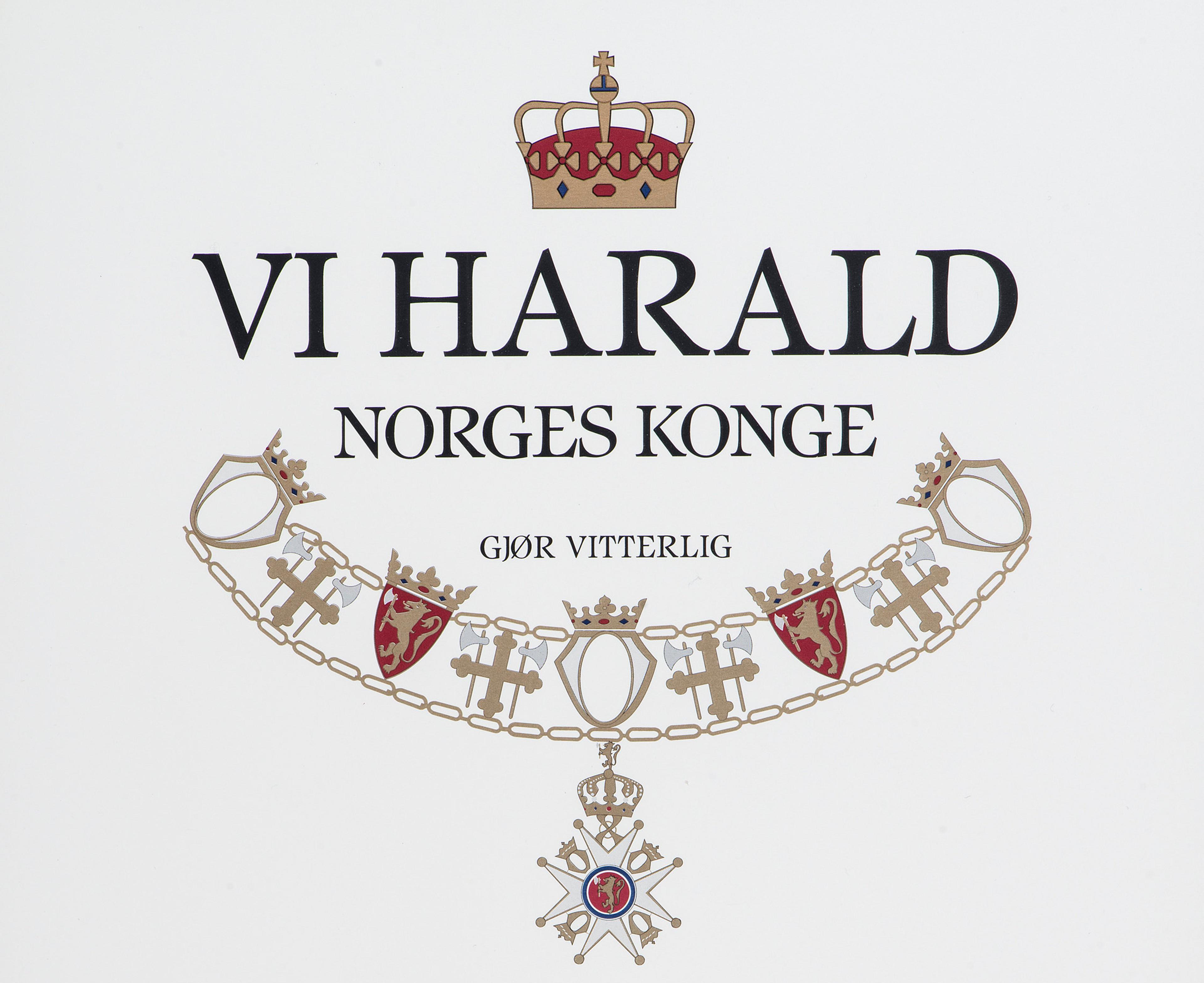 Diplomet som følger med ved utnevnelse til St. Olavs Orden.