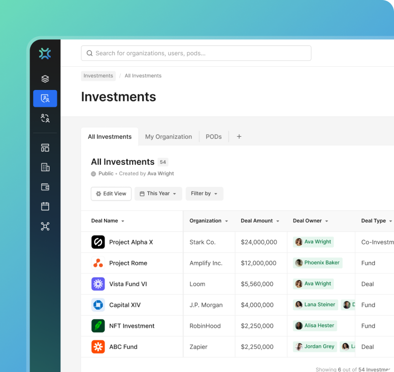 Investments Dashboard