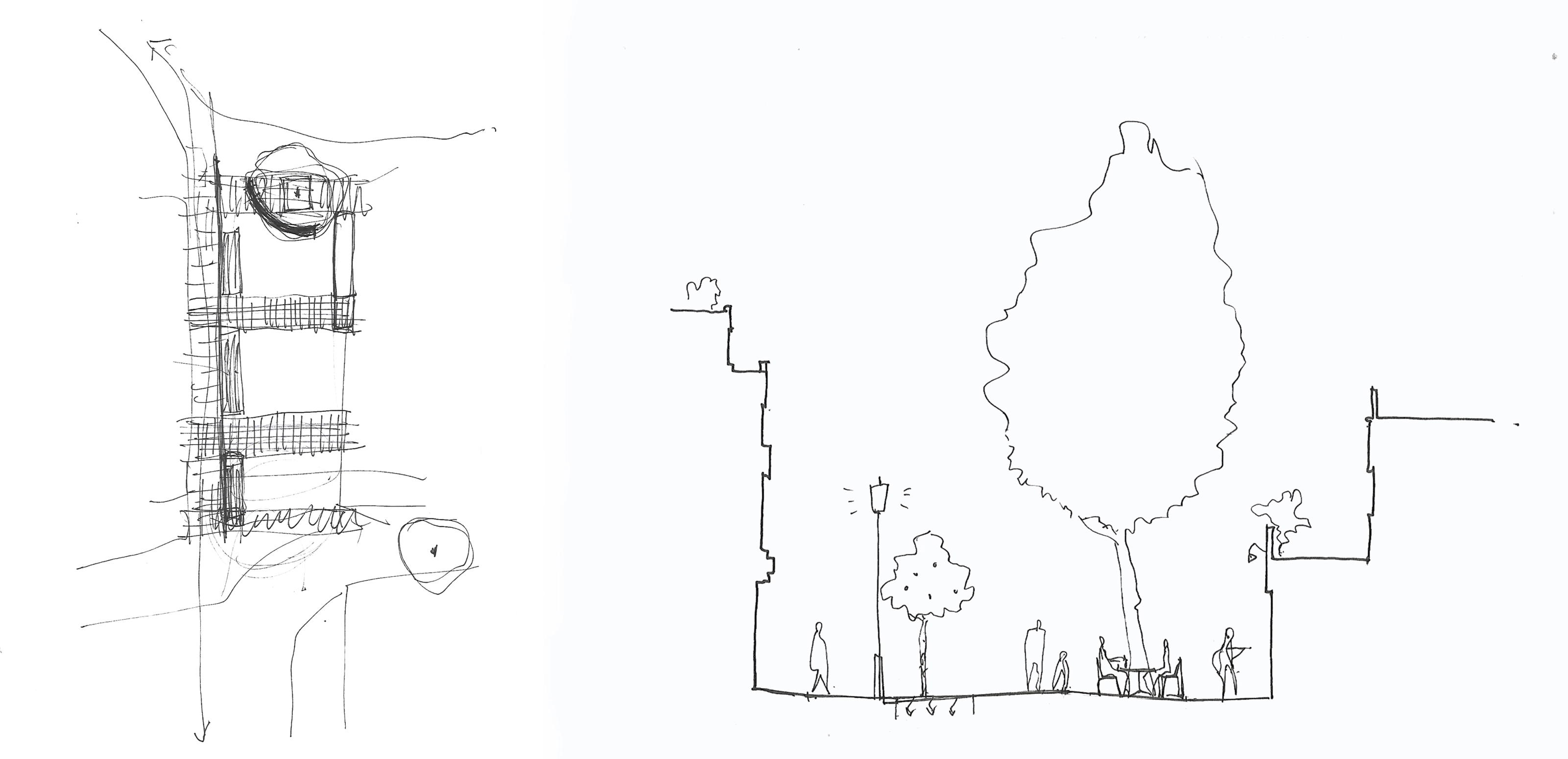 Plan sketches of Draycott Avenue.