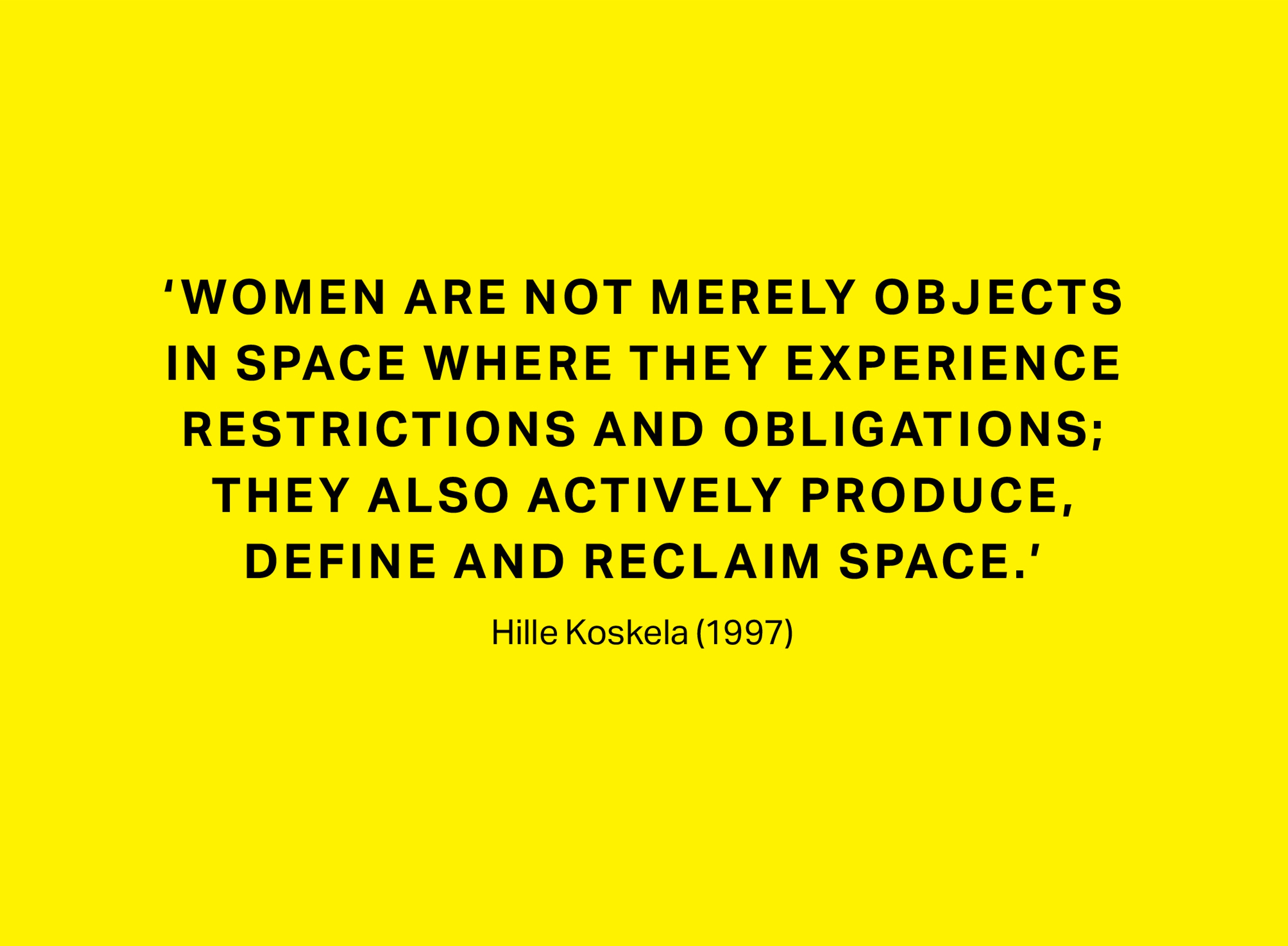 Quote written on yellow background