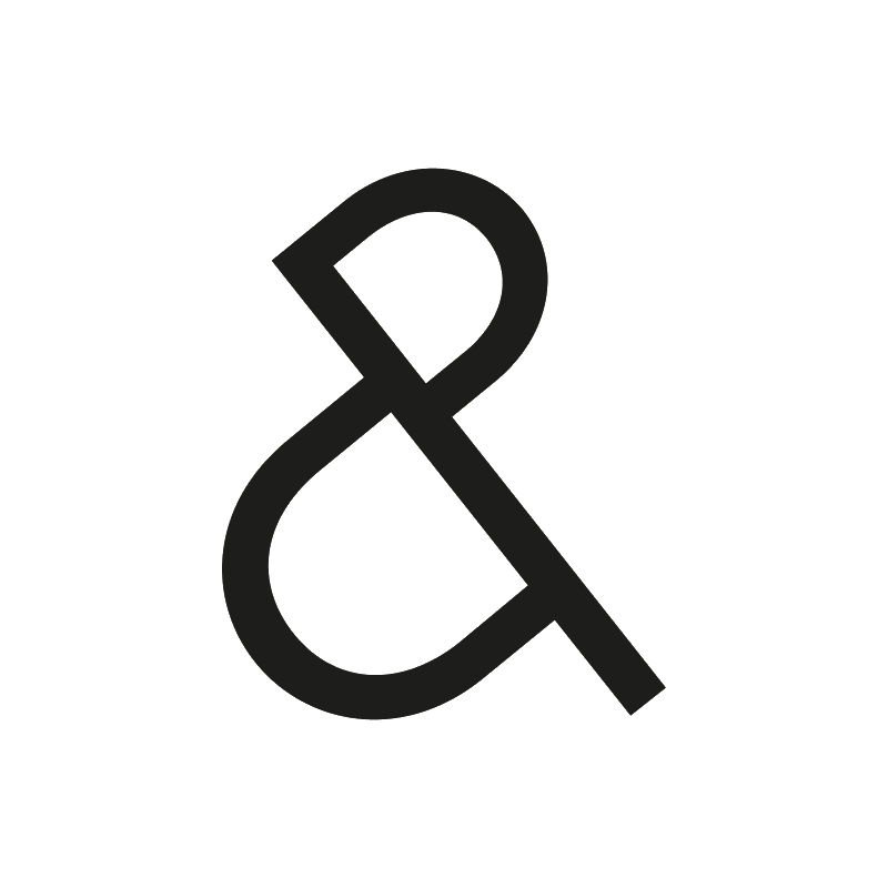 Ampersand symbol, black Pilbrow & Partners logo