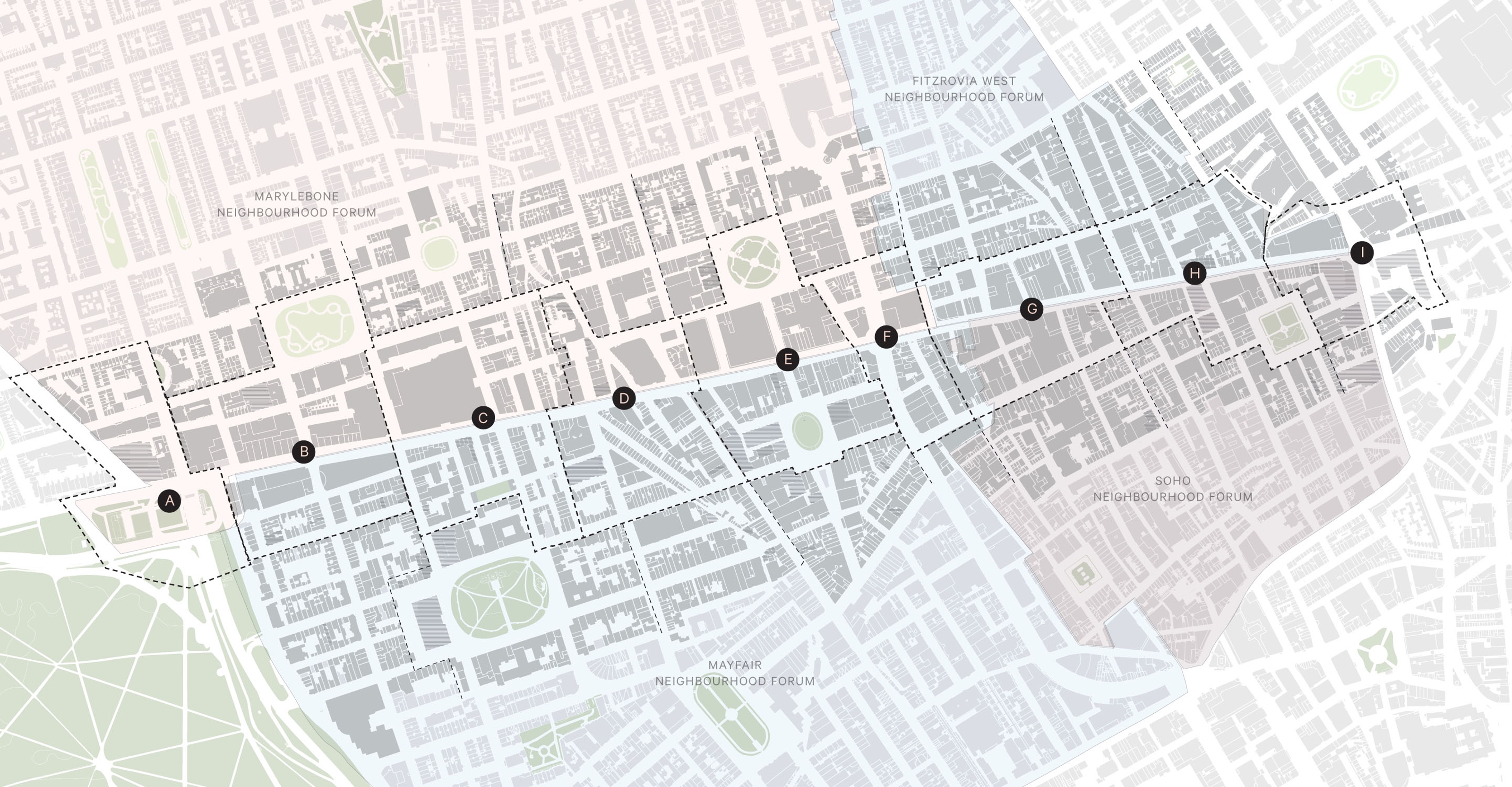 Plan of the oxford street district