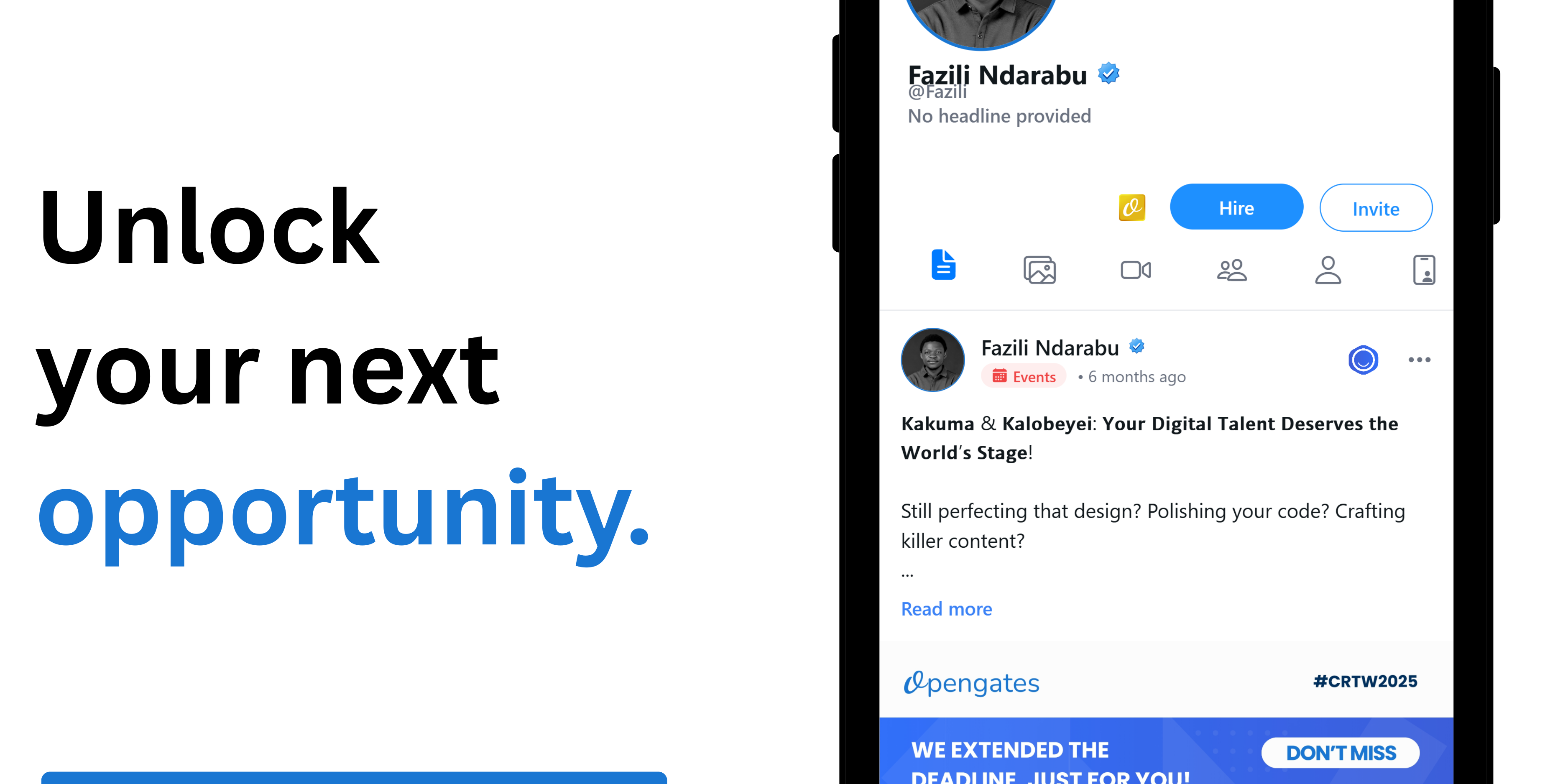 signup for opengates today and connect to global opportunities