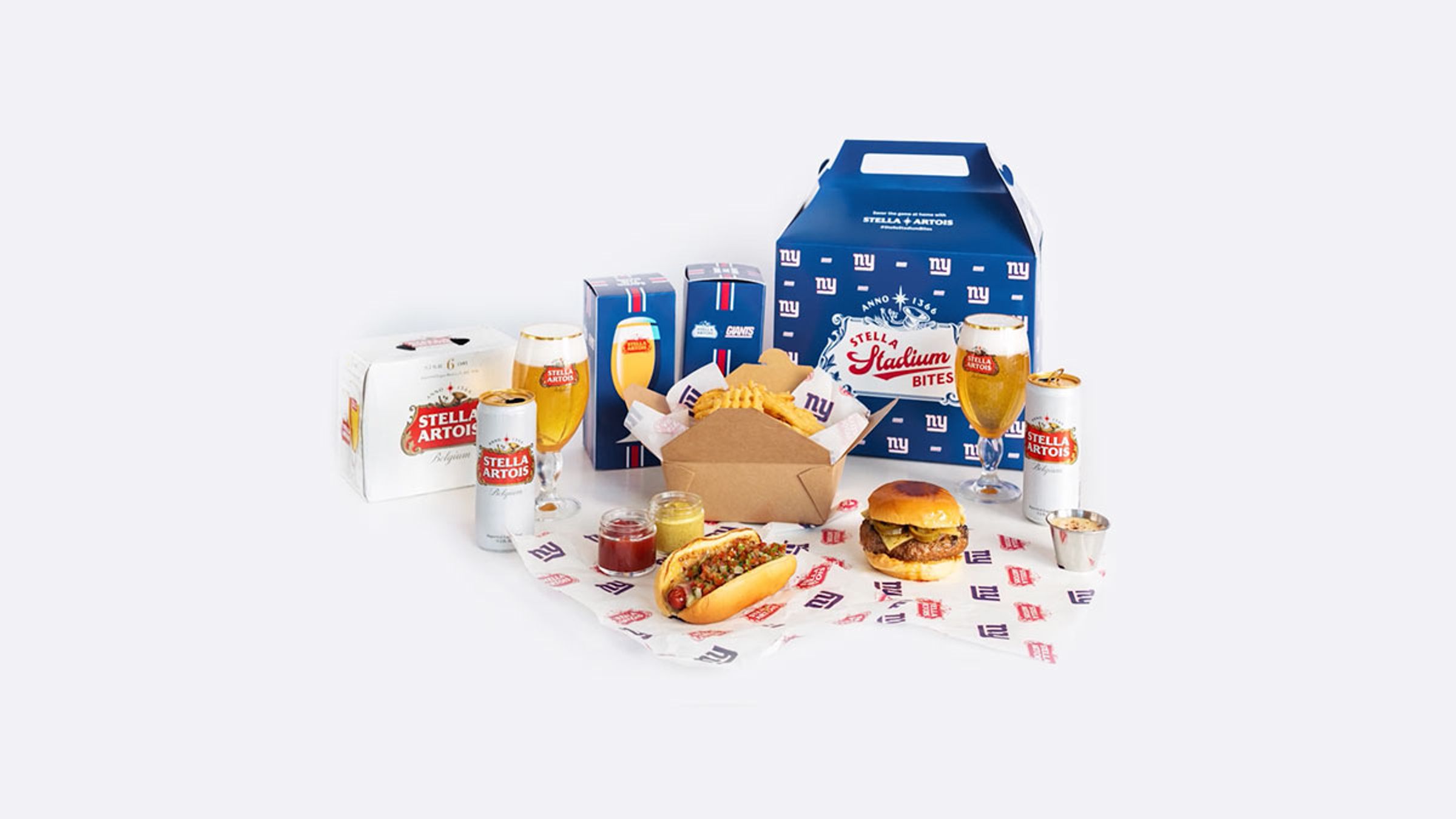 Examples of the Stadium bites kit and food orders