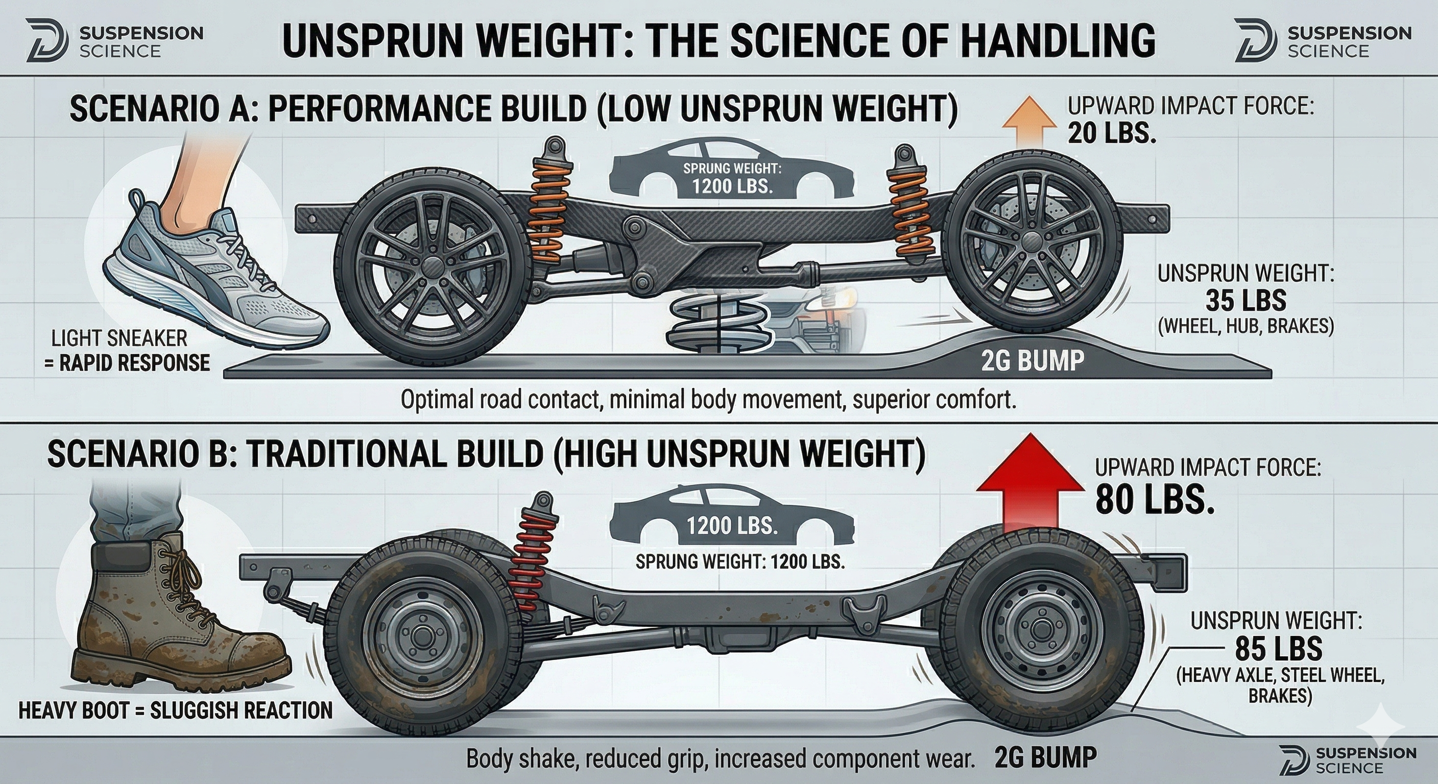 What is Sprung and Unsprung Mass?