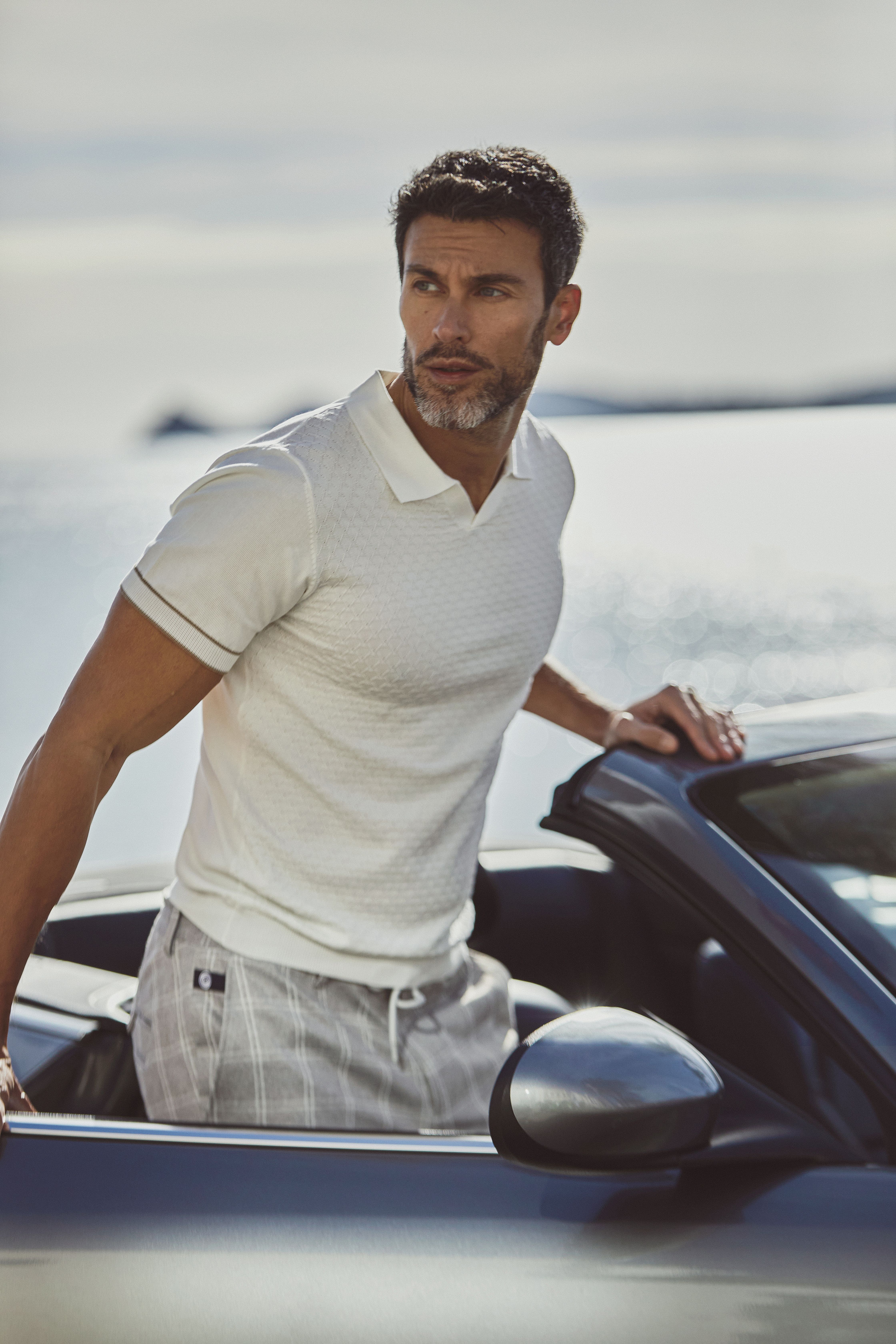 Das weiße Poloshirt für Herren von Blue Industry