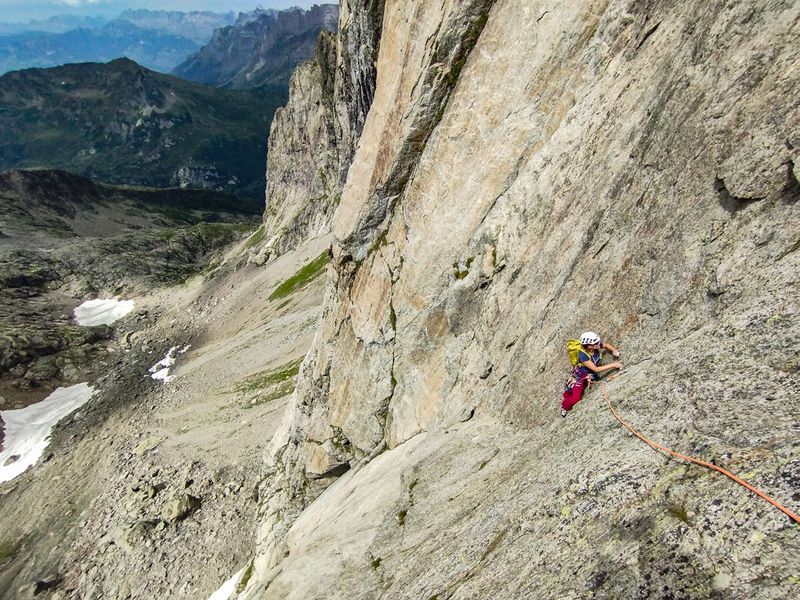 „Pouce-cafe” na Aiguille du Pouce