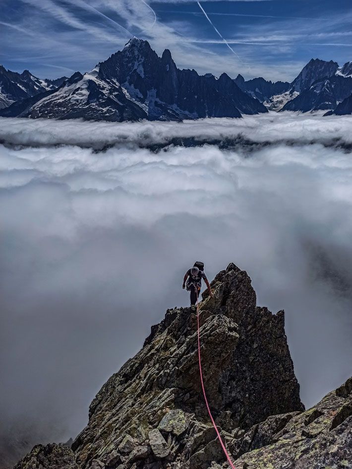Wspinanie na Chandelle de la Gliere