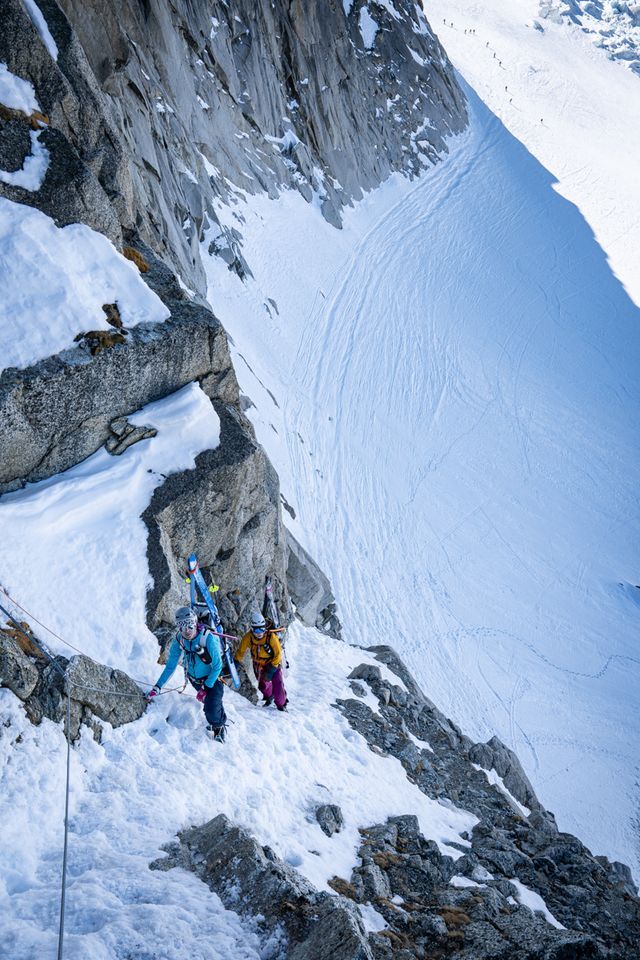 Ferrata wyprowadzająca na Col des Ecandies