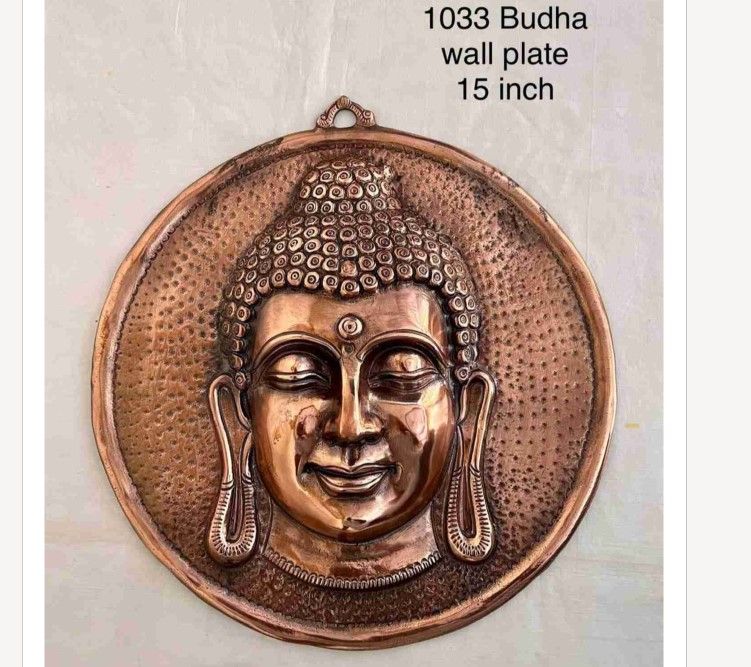 Buddha Wall Plate – 15 Inch | Symbol of Peace, Wisdom & Serenity Detail View 1